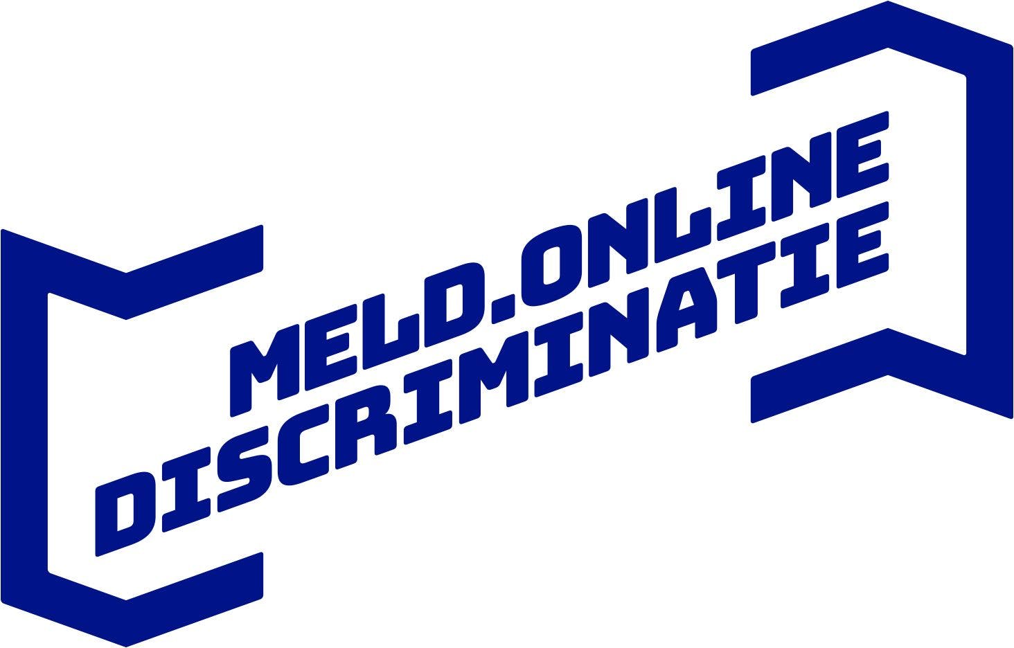 Logo van Meld. Online Discriminatie